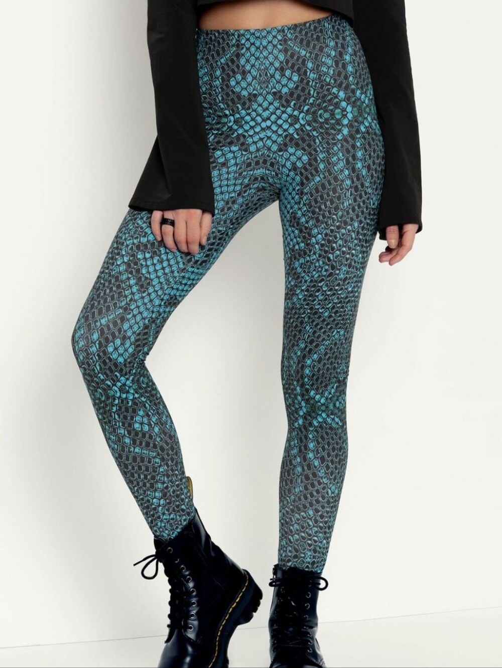 BlackMilk Sea Serpent High Waisted Matte Finish Leggings